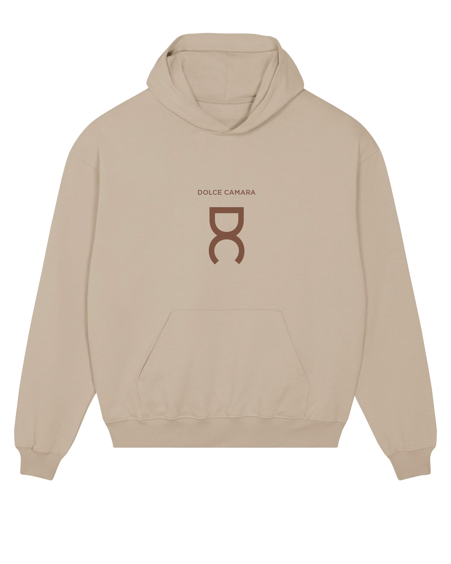 Sweat-shirt à capuche beige